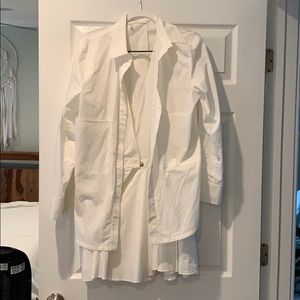 Derek lam button down versatile dress